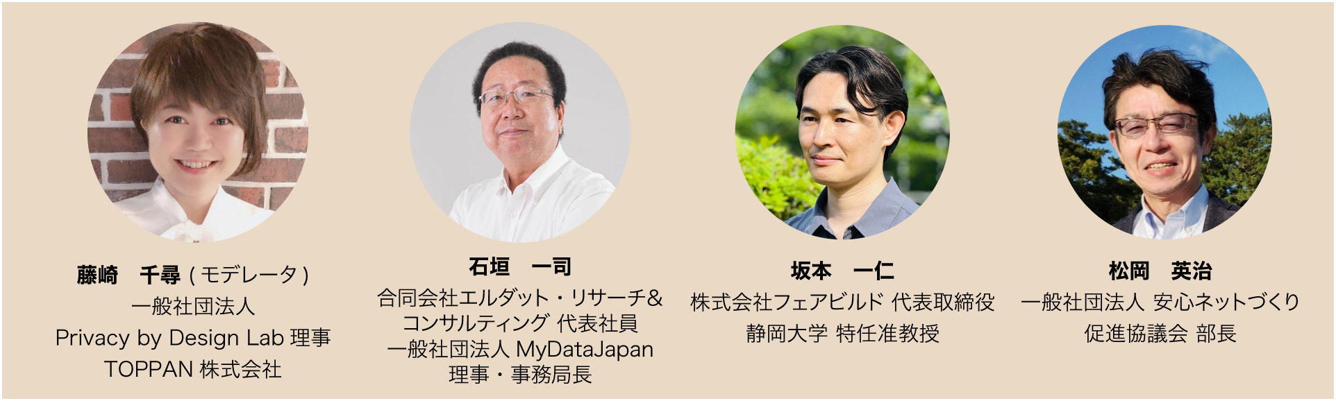 クロストーク3の登壇者のプロフィール画像
